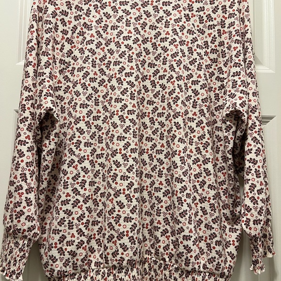 NWOT Torrid textured jersey chocker neck smocked bottom top. Size 0. - Picture 3 of 9